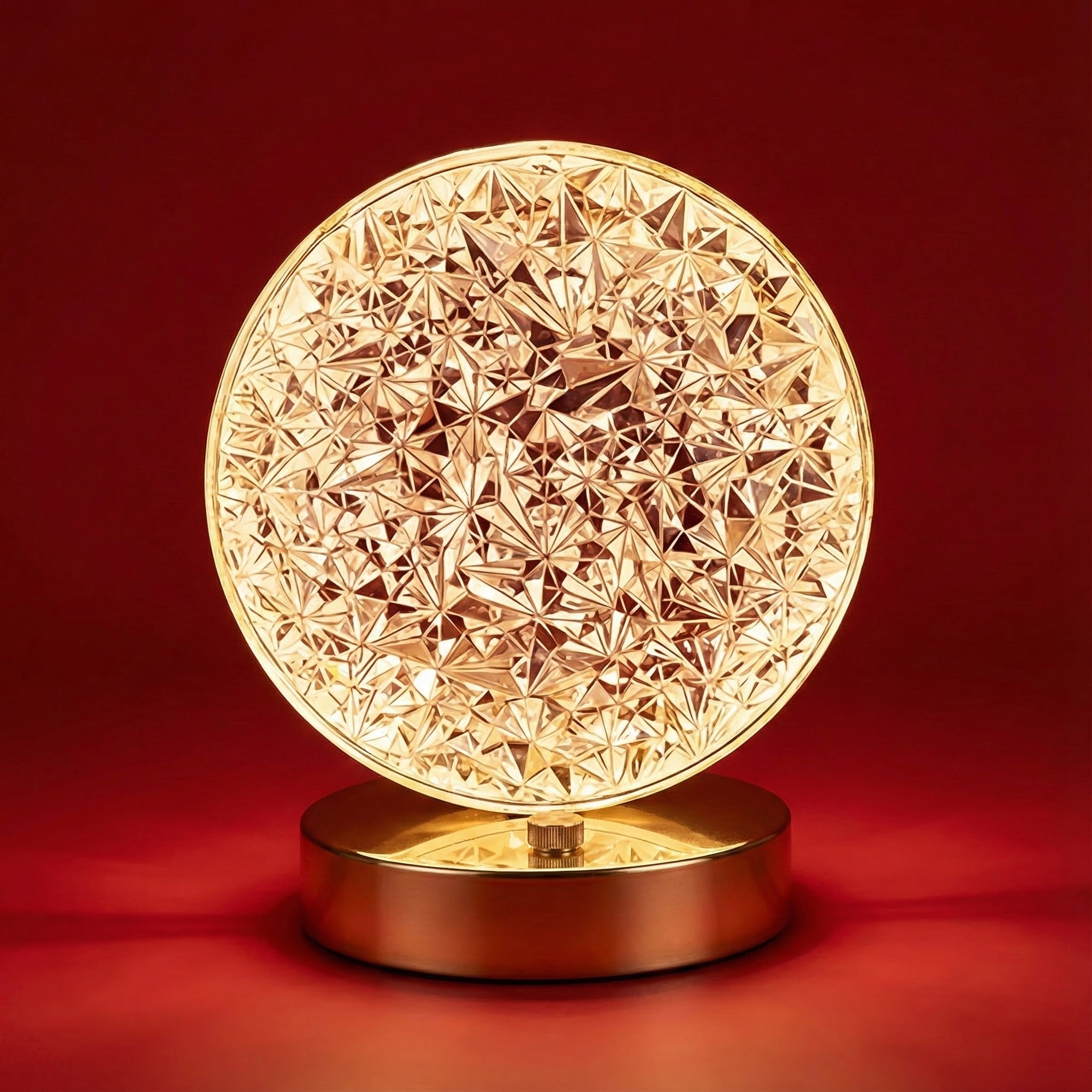 Crystal Round LED Table Lamp